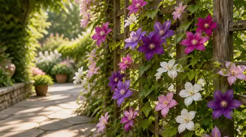 Vertical Interest with Flowering Vines