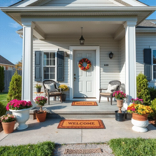 decorative elements to enhance curb appeal