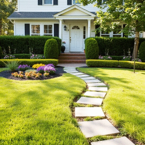 easy-to-follow landscaping plans for front yards