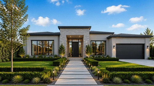 Modern Curb Appeal with Clean Lines