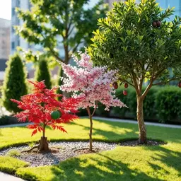 top decorative trees for small urban gardens
