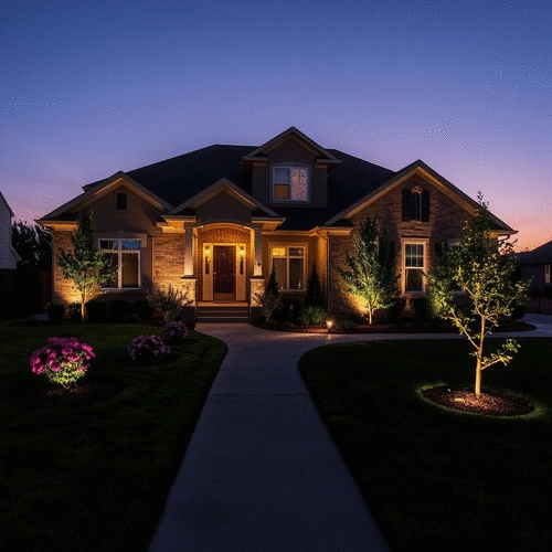 how to use lighting for curb appeal